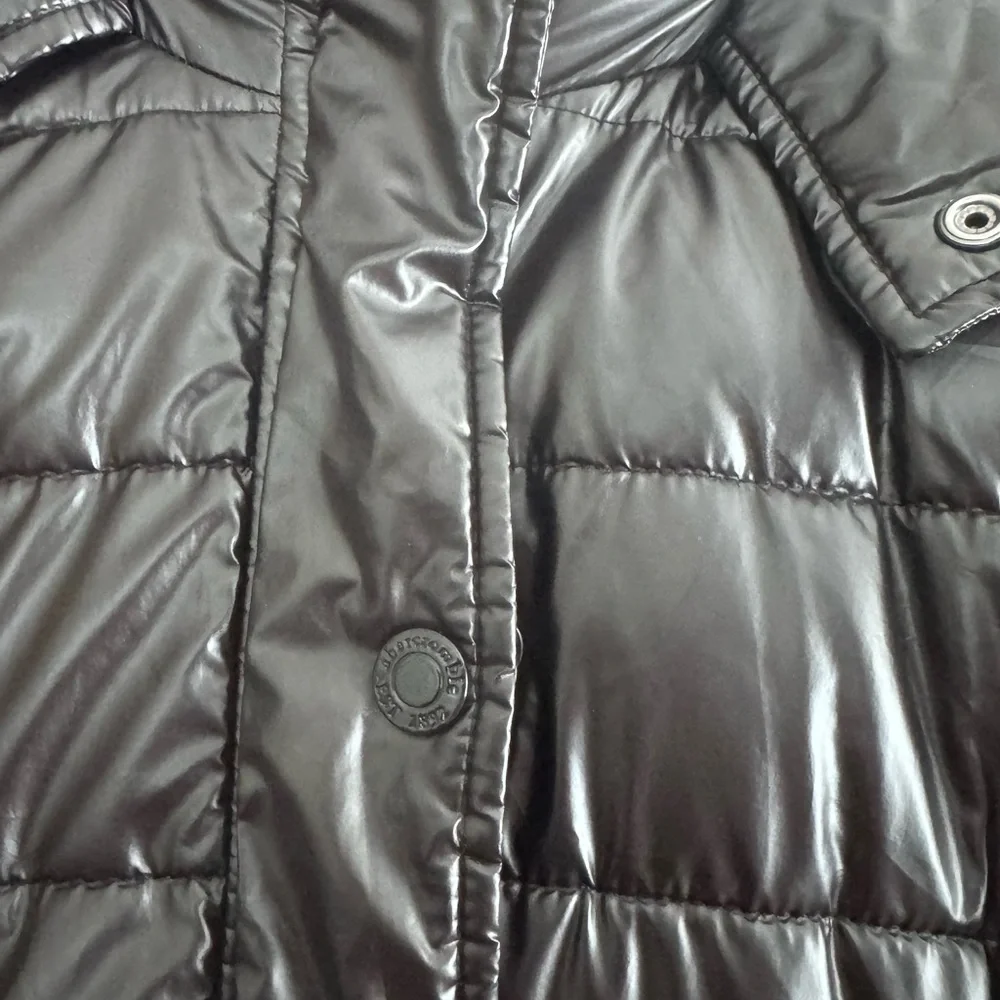 abercrombie kids Black Puffer Coat with Hood